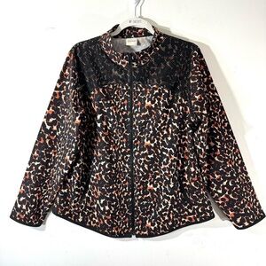 Chico Zenergy Leopard Print Activewear Jacket 2/$35